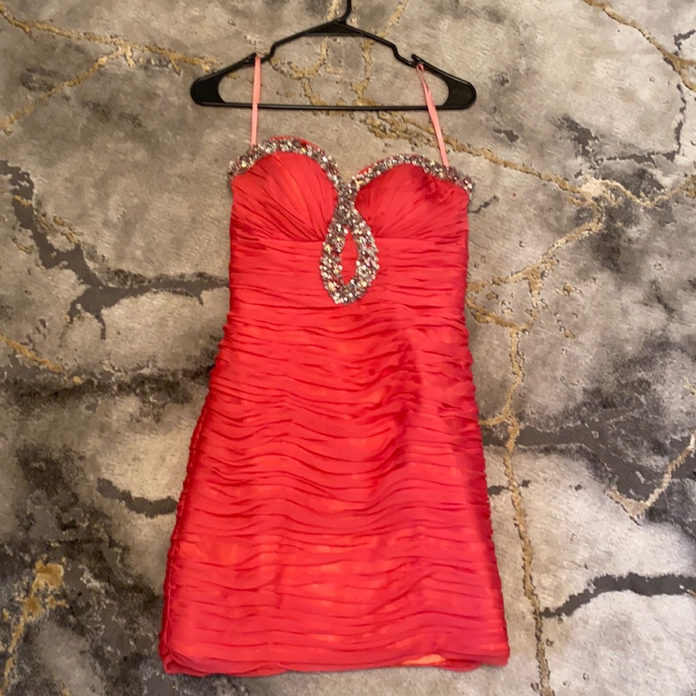 Beautiful strapless dress for prom or wedding